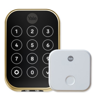 Yale Pro 2 Key Free Touchscreen Keypad Lock, Bluetooth with Wi-Fi Connect Bridge, Lifetime Brass
